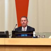 Dr Liam Fox MP at the United Nations.