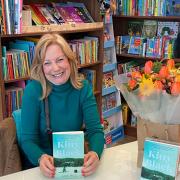 Portishead author Lor Hill at the launch of her new book, Kitty Black