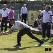 Action from Nailsea Bowls Club.
