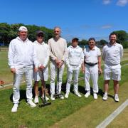 Somerset's County Croquet Team came second in the Inter-County Championship, from left to right, Kriss Chambers (Nailsea), James Galpin (Nailsea), Roger Tribe (Blewbury), Ed Duckworth (Bristol), David Goacher (Bristol), Marcus Evans (Nailsea)