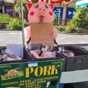 Bridget from Real Pork at Clevedon Market. Picture: Clevedon Market