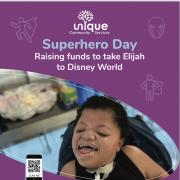 Superhero Day will take place on September 15 with all funds going to towards Elijah to help him make Disneyland.