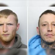 Connor Moore and Joseph Nash have been jailed after stealing thousands of pounds in cash.