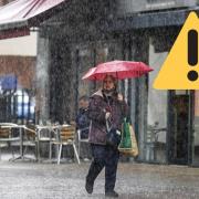 A yellow warning for heavy rain is set to come into effect from 9pm on Thursday October 12.