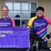 Jason Belcher, alongside school friend Jason Smith, will cycle around North Somerset Youth Cricket League 2023 playing clubs and 24 laps around Weston Grand Pier to raise awareness of pancreatic cancer.
