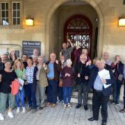 Congresbury locals celebrate after the planning committee's decision to refuse the plans for 90 homes.
