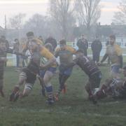 Action between Clevedon RFC and Cleve at Coleridge Vale.