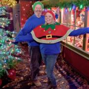 Nigel and Becci North inviting you to their Christmas emporium at Middlecombe Nursery, Wrington Road, Congresbury.