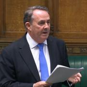 Sir Liam Fox, MP for North Somerset, speaks in the House of Commons.