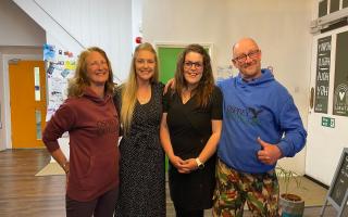 Osprey Outdoors and Reset WSM won the £500 prize pot at the soup. (L-R) Wendy Watkins, Candice Davies, Kaylee Rose, Johnny Boxshall.