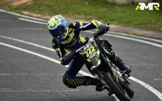 Harvey Lathrope in action at the Rich Energy British Mini Bikes Championships.