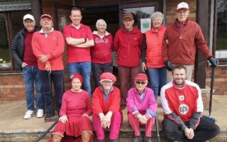 Nailsea players were asked to wear red in support of the chosen charity British Heart Foundation